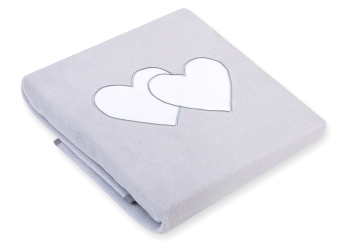 Fleece-viltti  - Hanging Hearts Harmaa