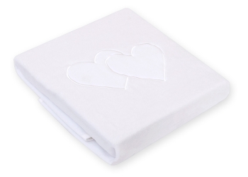 Fleece-viltti  - Hanging Hearts Valkoinen