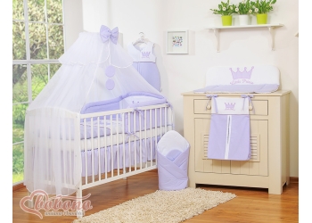 Hyttysverkko vauvan sänkyyn - Little Prince/Princess Violetti Sifonki