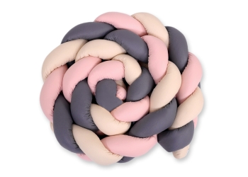 Letitetty reunapehmuste - Knot XXL Beige Antrasiitti Pastellinvaaleanpunainen