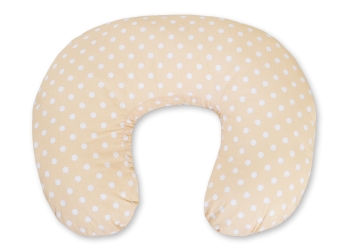 Lisäsuojus imetystyynylle Beige Valkoisilla Pilkuilla