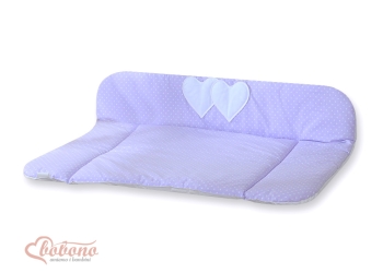 Pehmeä vaipanvaihtoalusta - Hanging Hearts Violetti