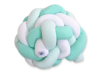 Pinnasängyn reunapehmuste - Knot 180cm Minttu Valkoinen