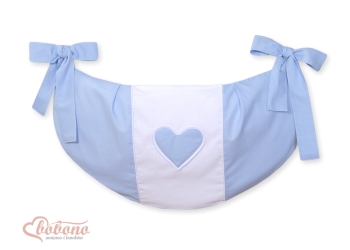 Pinnasänkyyn kiinnitettävä pussukka - Hanging Hearts Sininen