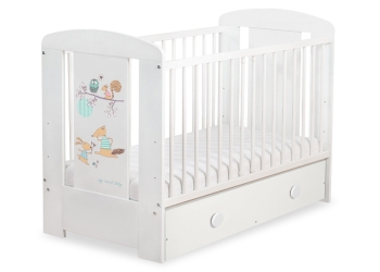 Pöllöt vauvan sänky 120x60cm Hullu susi  Säilytyslaatikko  MAXI