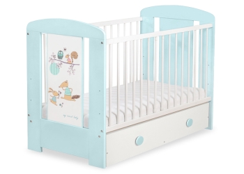 Pöllöt vauvan sänky 120x60cm Hullu susi  Säilytyslaatikko  MAXI