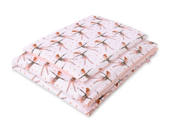 Pussilakanasetti - 100x135 Mini - Vaaleanpunainen Ballerinat