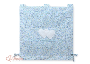 Säilytyslokerikko pinnasänkyyn - Hanging Hearts Sininen Kukkaketo Kukat