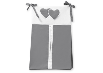 Säilytyspussi vaipoille - Hanging Hearts  Antrasiitti