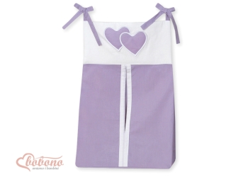 Säilytyspussi vaipoille - Hanging Hearts  Violetti