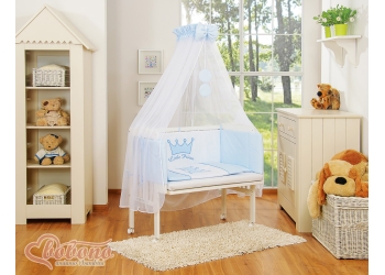 Sivusänky patjalla ja vuodevaatesetillä - Little Prince/Princess Sininen