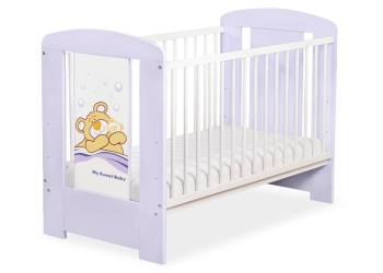Teddy Bear Barnaba vauvan sänky 120x60cm Violetti