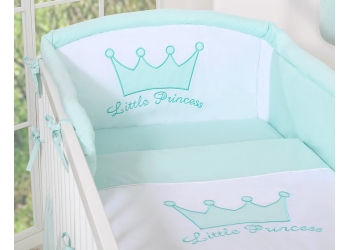 Vauvan sängyn reunapehmuste  - Little Prince/Princess Minttu