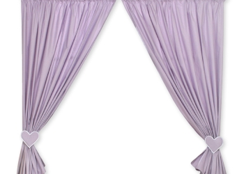Vauvan verhot - Hanging Hearts Violetti