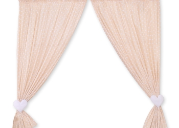 Verhot - Hanging Hearts Beige Valkoisilla Pilkuilla