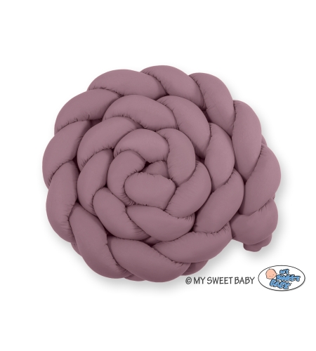 Pinnasängyn reunapehmuste 360cm pastellinvioletti