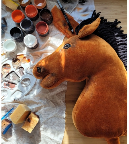 Hobby Horse Keppihevonen - Vaaleanruunikko Hevonen, Musta Harja A3