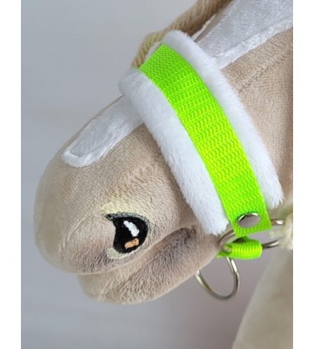 Karvariimu A3 kepparille  neonvihreä, valkoinen  karva