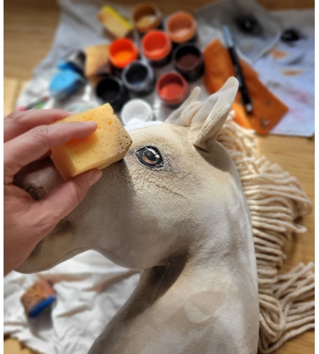 Keppihevonen Cremello Hobby Horse A3