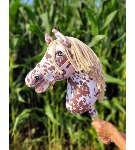 Keppihevonen - Hobby Horse Brown Leopard Beige Harja A3