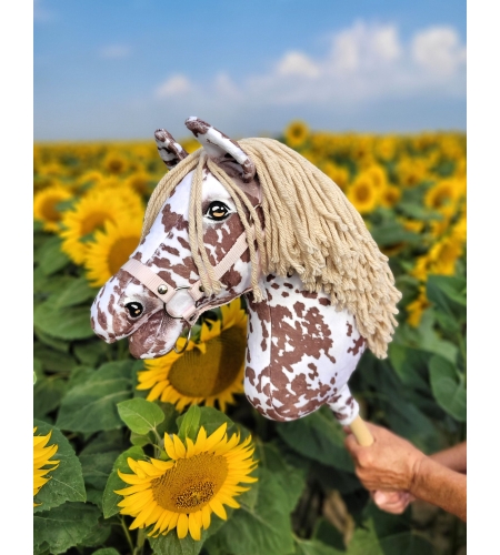 Keppihevonen - Hobby Horse Brown Leopard Beige Harja A3