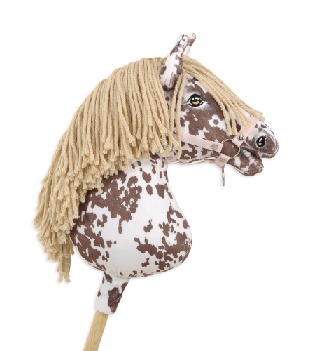 Keppihevonen - Hobby Horse Brown Leopard Beige Harja A3