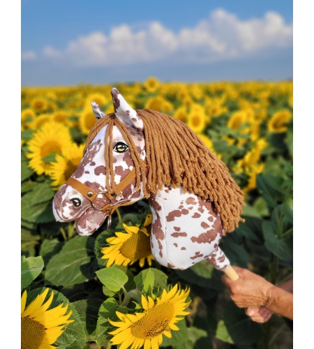 Keppihevonen - Hobby Horse A3 Brown Leopard Ruskea Harja