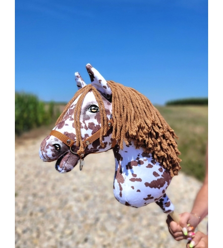 Keppihevonen - Hobby Horse A3 Brown Leopard Ruskea Harja