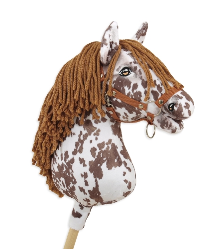 Keppihevonen - Hobby Horse A3 Brown Leopard Ruskea Harja