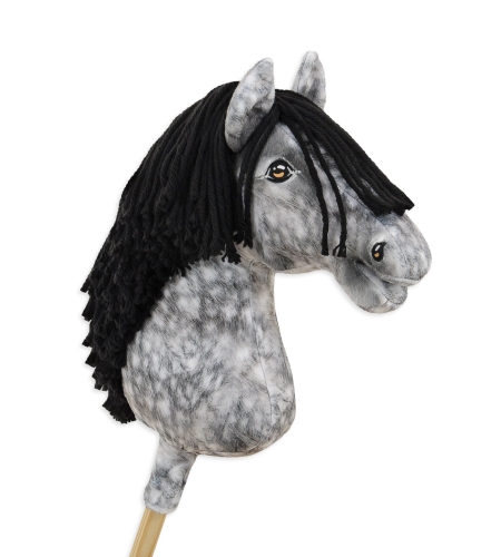 Keppihevonen - Hobby Horse A3 Dapple Gray Musta Harja