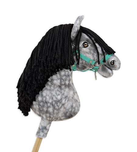 Keppihevonen - Hobby Horse A3 Dapple Gray Musta Harja