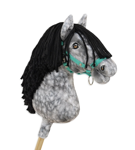 Keppihevonen - Hobby Horse A3 Dapple Gray Musta Harja