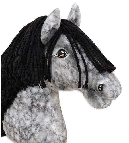 Keppihevonen - Hobby Horse A3 Dapple Gray Musta Harja