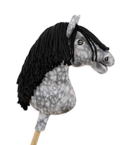 Keppihevonen - Hobby Horse A3 Dapple Gray Musta Harja
