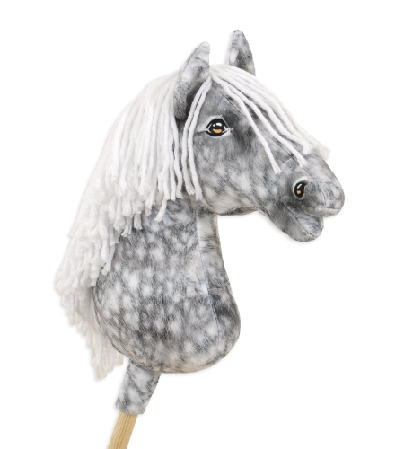 Keppihevonen - Hobby Horse A3 Dapple Gray Valkoinen Harja