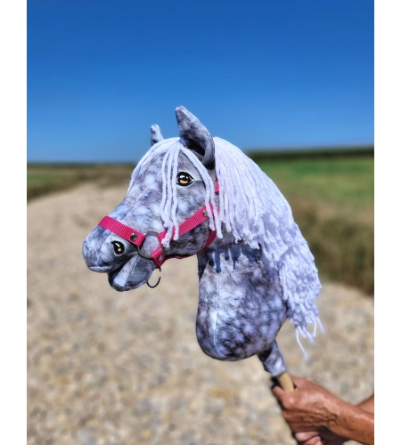 Keppihevonen - Hobby Horse A3 Dapple Gray Valkoinen Harja