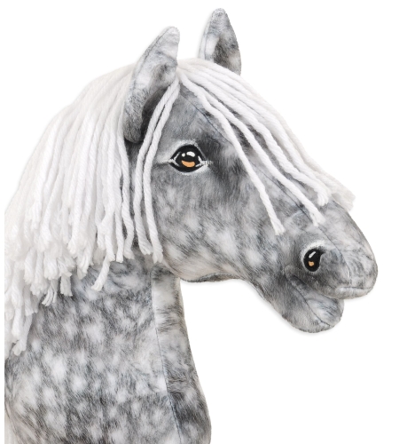 Keppihevonen - Hobby Horse A3 Dapple Gray Valkoinen Harja