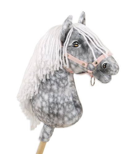 Keppihevonen - Hobby Horse A3 Dapple Gray Valkoinen Harja