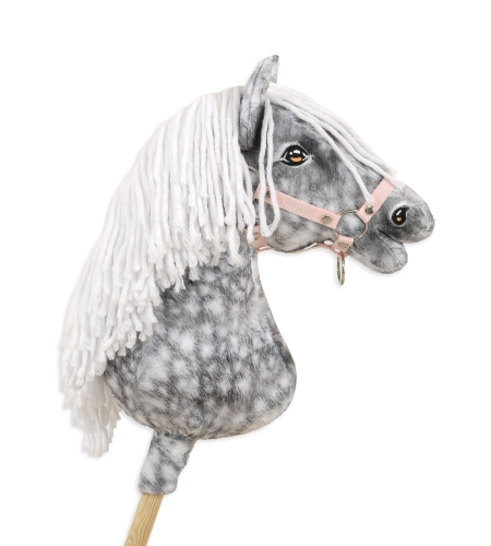 Keppihevonen - Hobby Horse A3 Dapple Gray Valkoinen Harja