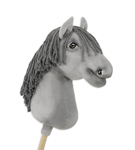 Keppihevonen - Hobby Horse A3 Harmaa Hevonen, Harmaa Harja