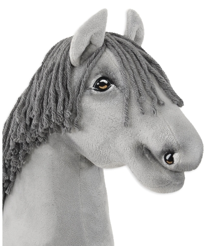 Keppihevonen - Hobby Horse A3 Harmaa Hevonen, Harmaa Harja