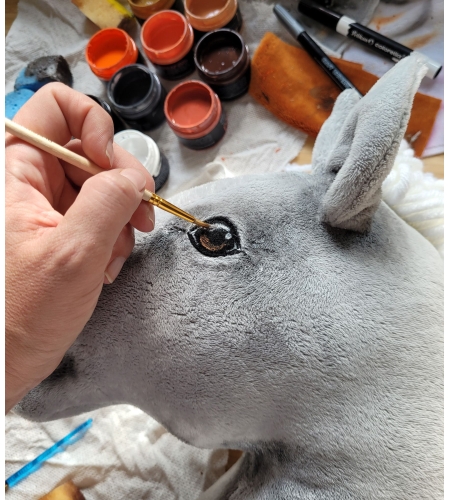 Keppihevonen - Hobby Horse A3 Harmaa Valkoinen Harja