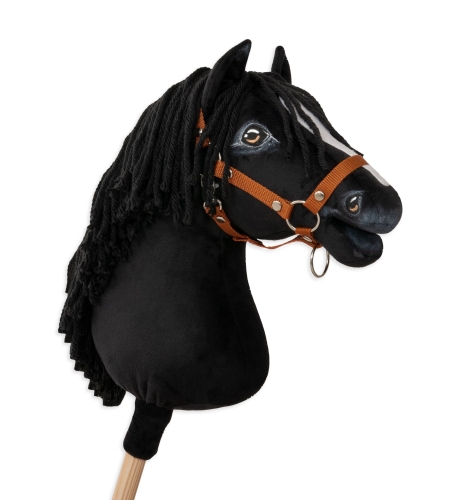 Keppihevonen - Hobby Horse A3, Musta, Valkoinen Piirto