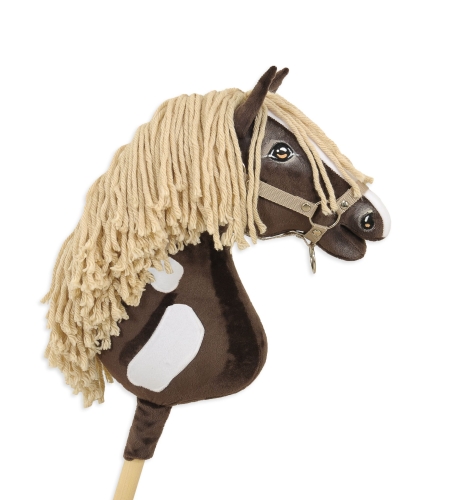 Keppihevonen - Hobby Horse A3 Mustang Western Dark Bay Beige Harja