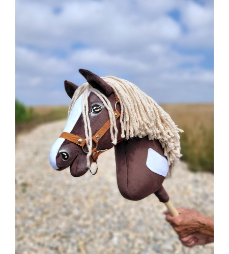 Keppihevonen - Hobby Horse A3 Mustang Western Dark Bay Beige Harja