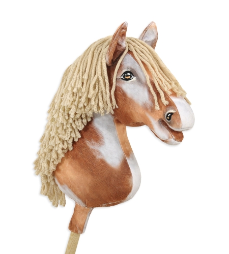Keppihevonen - Hobby Horse A3 Tobiano BeigeHarja