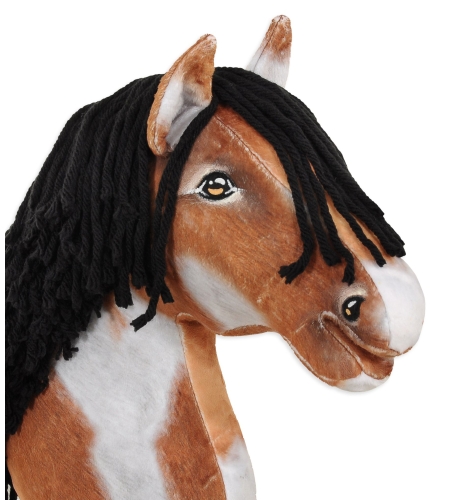 Keppihevonen - Hobby Horse A3 Tobiano Musta Harja