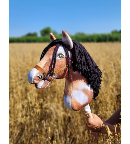 Keppihevonen - Hobby Horse A3 Tobiano Musta Harja