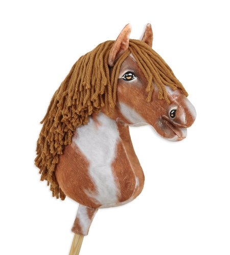 Keppihevonen - Hobby Horse A3 Tobiano Ruskea Harja