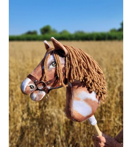 Keppihevonen - Hobby Horse A3 Tobiano Ruskea Harja